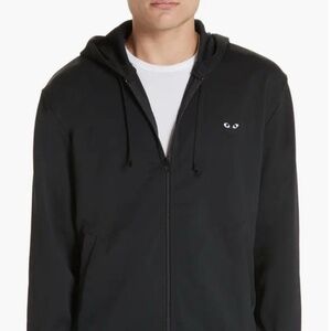 Comme des Garçons PLAY - Big Black Heart Zip Hoodie - Men’s Large